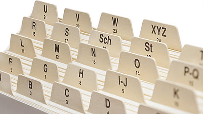 Evaluation of Documentation for Optimization Potential Alphabetical file index representing the process of analyzing documentation to uncover optimization opportunities.